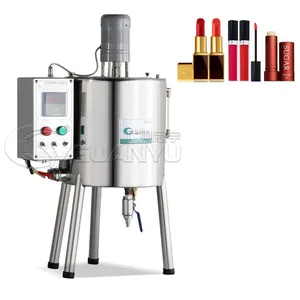 Gy Lippenstift Verwarmer Mixer Vulmachines 15l Dissolver Tank Enkele Kop Roeren Machines Lipgloss Filler