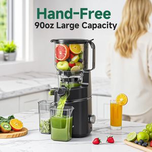 <b>Small</b> Kitchen Appliance Vertical Slow Masticating Cold Press Pure <b>Juicer</b> Compact with Reverse Function and Easy to Clean - Product Image 1