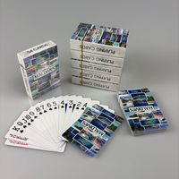 Cartes de jeu de société standard personnalisées, écologiques, pour usage familial, finition UV, papier 300 g/m², flexibles, anti-usure, pour poker