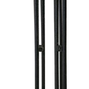 قاعدة WEKIS للطاولات, قاعدة طعام سوداء كبيرة ، ذات إطار متقاطع ، قاعدة مستديرة ، قاعدة قهوة ، مصنوعة من الحديد الزهر ، قواعد طاولة المطعم المعدنية - Product Image 4