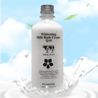 Crème de Bain Lactée Éclaircissante et Hydratante Anti-Bactérienne 450ml – Soin Corporel Végétalien Nourrissant, Apaisant et Hydratant – Marque Privée