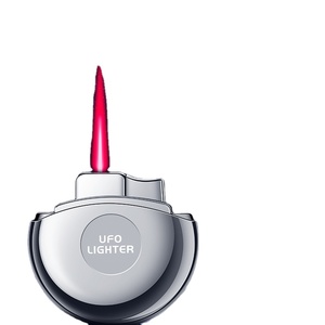 Encendedor de antorcha roja Jet de butano de Gas recargable UFO, encendedor de vela para barbacoa con llama a prueba de viento, encendedor de cigarrillos de Metal para fumar - Product Image 1
