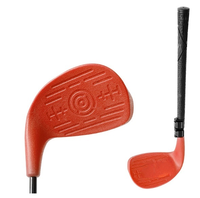 Mini club de golf télescopique réglable en longueur (35 pouces) pour droitiers, idéal pour les débutants, avec poignée en caoutchouc durable
