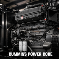 Groupe électrogène diesel à châssis ouvert 280 kW 350 kVA, moteur Cummings, triphasé 400 V 50 Hz, pour service continu et alimentation de secours