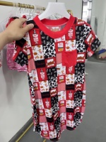 Pyjamas de Noël personnalisés Babylovey à faible MOQ, imprimé sapin de Noël, en viscose de bambou, pour toute la famille, combinaison zippée pour enfants, pyjama pour filles