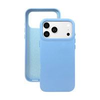 Coque de téléphone en gros d'usine avec doublure en microfibre, protection de caméra surélevée, plusieurs couleurs unies pour la série iPhone
