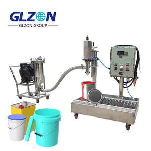 Attrezzatura per Riempimento Vernici con Pressa per Coperchi, Riempitrice Automatica per Contenitori da 1L per Rivestimenti Industriali, Lattice e Uso Chimico - Product Image 2