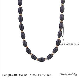 ヒップホップクロスハートタロットカードペンダントネックレス 316Lステンレス鋼 18Kゴールドメッキ ジルコン防水ジュエリー - Product Image 2