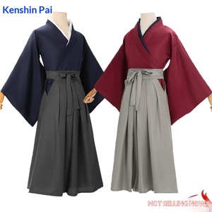 Costume Cosplay Rurouni <span class=keywords><strong>Kenshin</strong></span> Himura <span class=keywords><strong>Kenshin</strong></span>, Kimono Rosso da Uomo per Kendo, Outfit per Convenzioni Anime e Halloween per Adulti - Product Image 3
