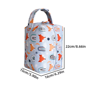 Directo de fábrica Mommy's Big 22*14*16cm patrón lindo impermeable cochecito de bebé bolsa colgante para pañales cosas de bebé ropa húmeda - Product Image 2