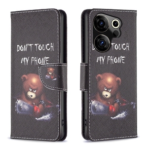 Hoa Hoa In Ví Trường Hợp Pouch Túi Cho Tecno Camon 20 Pro 5G, Cho Tecno Spark 10C Đứng PU Lật Trường Hợp Bìa - Product Image 3