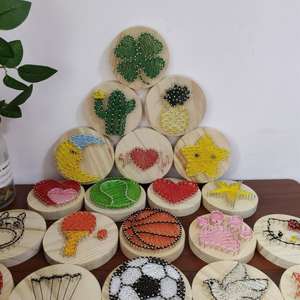 Kit de bricolage en bois <span class=keywords><strong>pour</strong></span> peinture filée, <span class=keywords><strong>pour</strong></span> enfants et étudiants, cours d'artisanat éducatif, cadeau de Saint-Valentin <span class=keywords><strong>pour</strong></span> la <span class=keywords><strong>maternelle</strong></span> - Product Image 6