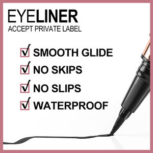 Jeu d'<span class=keywords><strong>eye</strong></span>-<span class=keywords><strong>liner</strong></span> de précision OEM-<span class=keywords><strong>Feutre</strong></span> liquide + Crayon crémeux, placement de logo personnalisé - Product Image 4