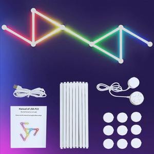 Lámpara de Pared LED Inteligente con Bluetooth, USB, Luz Nocturna Ambiental DIY, Barra de Luz RGB con Ritmo Musical, Retroiluminación para Decoración de Dormitorio o Sala de Juegos - Product Image 5