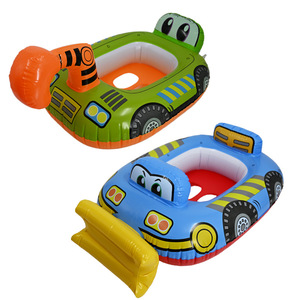 TANYOZHE Bouée <span class=keywords><strong>de</strong></span> bain gonflable pour bébé en forme <span class=keywords><strong>de</strong></span> voiture 60x45cm, design <span class=keywords><strong>de</strong></span> dessin animé pour enfants, jeu <span class=keywords><strong>de</strong></span> piscine - Product Image 4