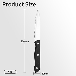 Wholesale Hot Sale 4.5 in Sharp Blade Stainless Steel <strong>Dinner</strong> Steak <strong>Knife</strong> Set with PP Handle 4 Pieces Steak <strong>Knives</strong> - Product Image 2