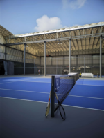 Toit électrique pour équipement de court de padel extérieur