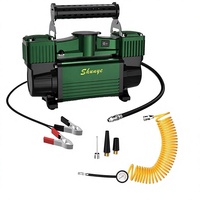 Compresseur d'air portable robuste à double cylindre 12V 150PSI en métal avec gonflage rapide des pneus pour voitures et MPV