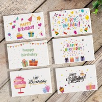 Cartes de vœux transfrontalières haut de gamme pour enfants, à thème animalier, style dessin animé mignon, papier frais et minimaliste, couleur ballon