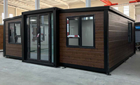 Maison conteneur intégrée pliable avec design respirant et imperméable, style moderne du milieu du siècle, garantie 1 an