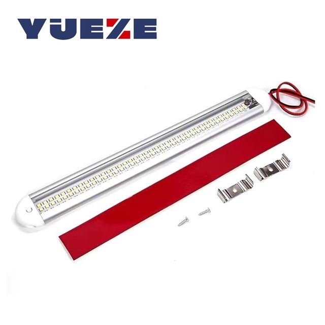 1Pcs 12V 24V LED Interior Light Bar 120LED Led Strip Trunk Lamp for Enclosed Cargo Trailer Car RV Van Truck Lorry Camper Caravan