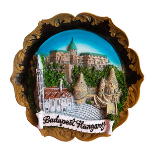 Calamita personalizzata per frigorifero in resina ungheria parlamento fortino per pescatore Buda castello calamita per frigo Budapest Souvenir - Product Image 2