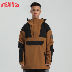 Combinaison de ski pour femme et homme, nouvelle collection, couleur contrastée, capuche, double planche, chaude, coupe-vent, imperméable, anti-neige, 100% polyester, fusion sans couture - Product Image 6