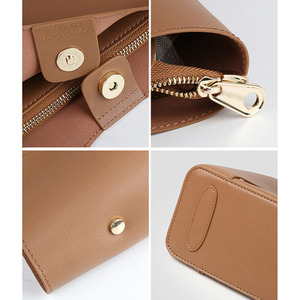 Sac fourre-tout en cuir véritable pour femmes, couleur unie, minimaliste, ouvert, pour usage quotidien, sac à bandoulière de grande capacité, sac à main pour le travail et le bureau - Product Image 6