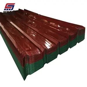 中国山东工厂直接热卖批发PPGI镀锌波纹金属屋顶板
