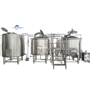 Satılık 1200L anahtar teslimi bira/bira ekipmanları/bira yapma makinesi bakır tankları