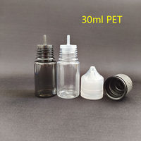 Envío Gratuito, Botella Vacía Transparente de Plástico Corta y Ancha de 10 ml/30 ml/60 ml/100 ml/120 ml con Tapa de Rosca