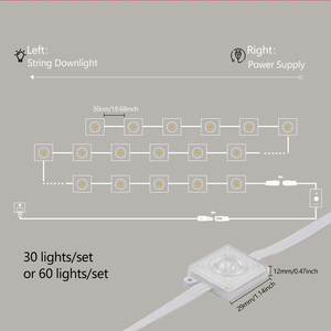 Led Point Pixel Light Techo de edificio permanente 30LEDs 15M Iluminación de aleros impermeable para exteriores Diseñado y luz de alero - Product Image 2