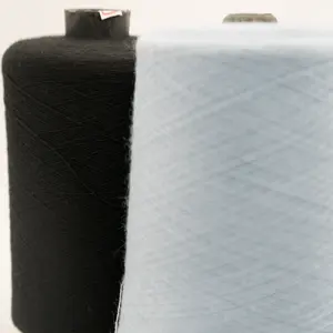 Customize color high elasticity Anti-pilling twist core 48NM/2 spun yarn 55%Cotton poly core spun yarn all kinds of sweaters