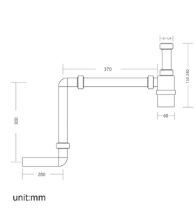 Kit de <span class=keywords><strong>siphon</strong></span> à joint d'étanchéité S/P, drain de lavabo anti-insectes à éjection rapide pour drainage universel de salle de bain - Product Image 6