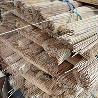 Bâtonnets en bambou naturel ronds de 4 à 10 mm pour bricolage, bâtonnets d'encens, bâtonnets de barbe à papa, outils de barbecue