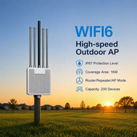 Punto de Acceso Inalámbrico para Exteriores WiFi6 AX3000 de Doble Banda 3000Mbps con Soporte PoE, Modo Mesh, Largo Alcance, Cobertura de 1KM, Venta al Por Mayor de Fábrica