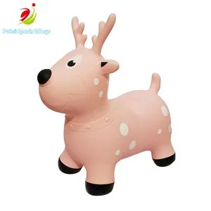 Kinder aufblasbare Tier Giraffe Spielzeug PVC Jumping Giraffe Hopper Bouncing Rider