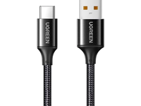 Kabel Pengisian Cepat Type-C 6A 100W/66W untuk Ponsel Android Pura80/70/Mate70/60Pro+ Penggunaan di Mobil (Model Bahan Nylon)
