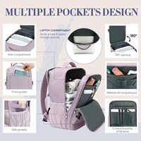 Sac à dos de voyage sous siège sans fermeture éclair en velours 40x30x20, bagage cabine, multiples poches, confortable pour le voyage