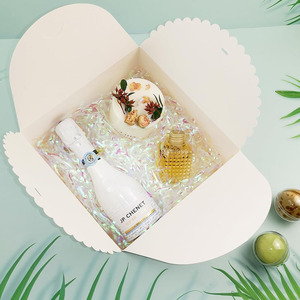 Quà Tặng Màu Trắng Nắp Băng Có Thể Gập Lại Các Tông Hộp Giấy Quà Tặng Phù Dâu Đề Nghị Bên Mạnh Mẽ Tái Sử Dụng Số Lượng Lớn Giá Rẻ Hộp Với Bow - Product Image 4