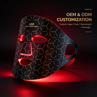 Masque facial LED pour les soins de la peau, 4 couleurs de luminothérapie, lumière rouge NIR, masque facial en silicone, appareil de beauté portable sans fil pour la maison