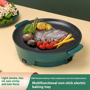 Grill électrique commercial, surface antiadhésive pour la maison, avec contrôle de la température, puissance 600W - Product Image 5