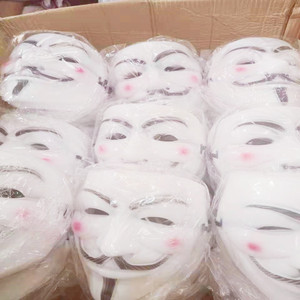 V anonyme fait à la main pour vendetta mascarade maquillage du visage pour la fête de carnaval - Product Image 6