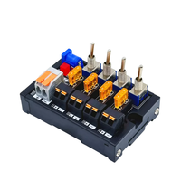 Módulo de Distribución de Interruptores de Palanca de Cobre AOSI de 2/4/6/8/12/16 Canales, 72V 30A CC, con Fusible, Indicador LED y Conexiones de Cableado