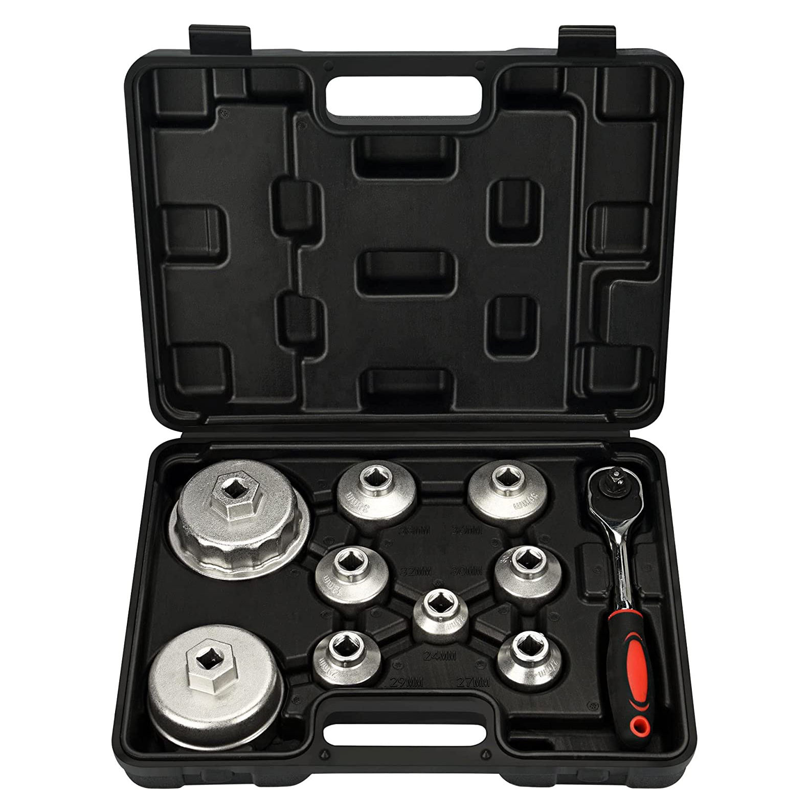 Set Di 26 Bussole A Impatto Da 3/8 Pollici In Acciaio CRV Con Presa Profonda E Standard Costruzione Robusta A 6 Punti Metrica Da 9 Mm A 30 Mm - Foto 9