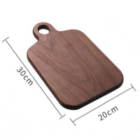 Planche à découper en bois de noyer noir, planche à découper solide en bois pour aliments pour bébés et fruits, plateau en bois sans peinture, petite planche à pain en bois massif