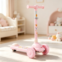 Vente en gros de trottinettes à 3 roues pour enfants, frein arrière, hauteur réglable, trottinette pour tout-petits de 3 à 8 ans, livraison directe d'usine, faible MOQ