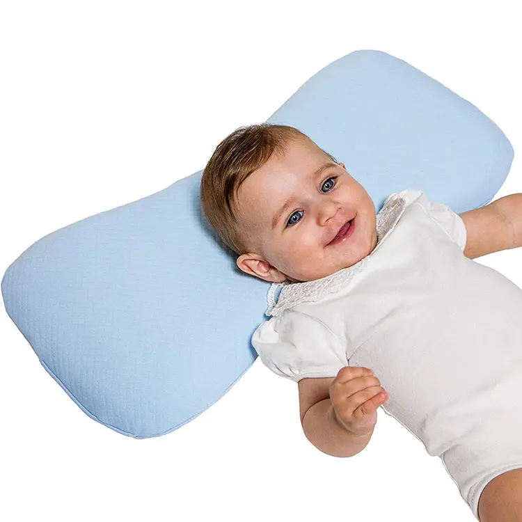 ทารกแรกเกิดป้องกันแบนหัวหมอนหน่วยความจำโฟมเด็กเตียงหมอน