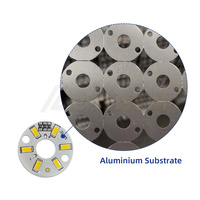Carte source LED ronde DC 5V 3W SMD5730 sur substrat aluminium, options multicolores, dimmable, pour pièces de rechange et réparation de luminaires