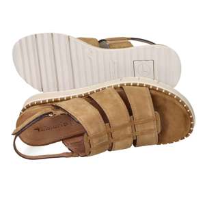 Sandales compensées en cuir Tamaris pour femme, talon de 5 cm, style plateforme - Product Image 6
